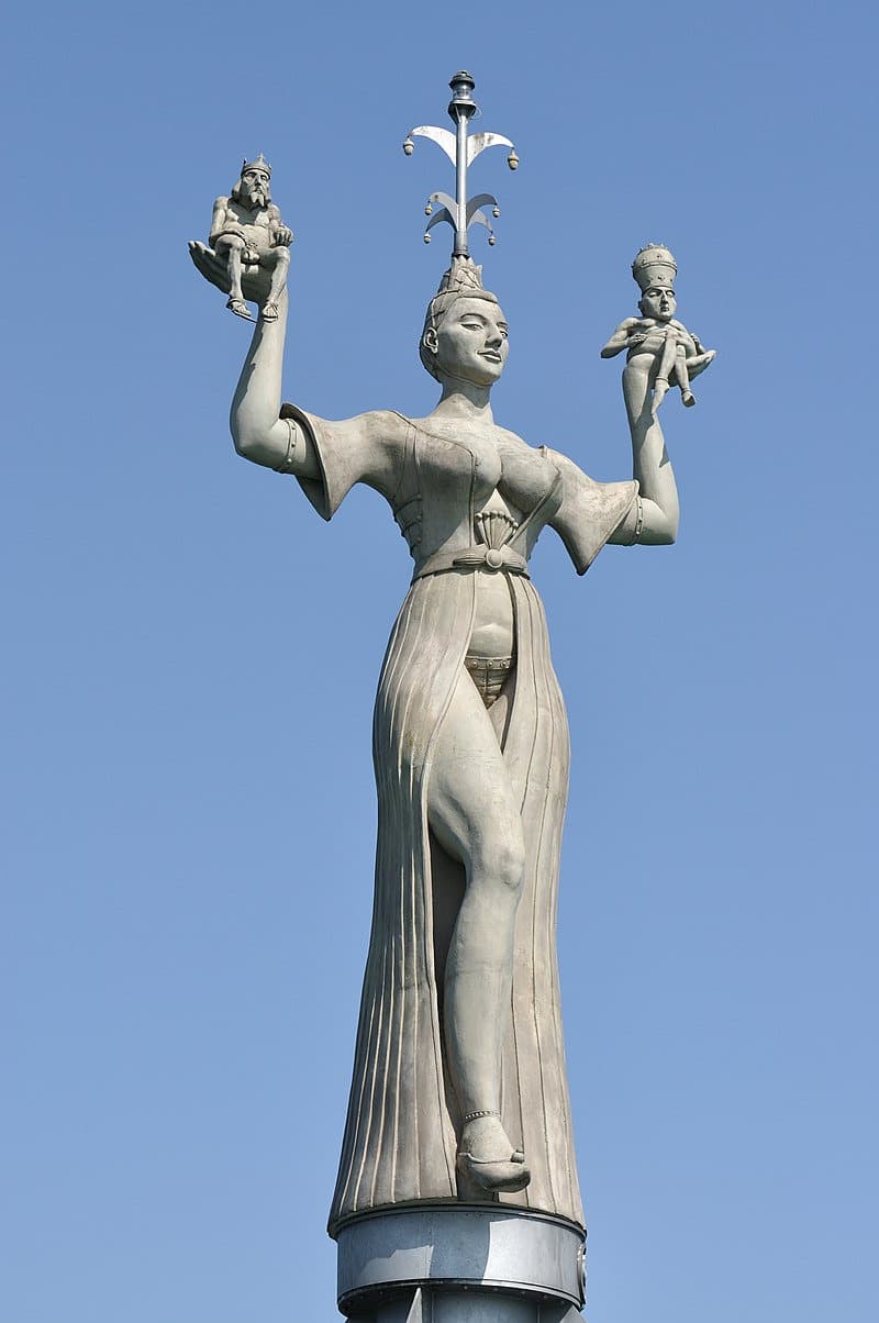 Imperia Statue im Hafen von Konstanz am Bodensee