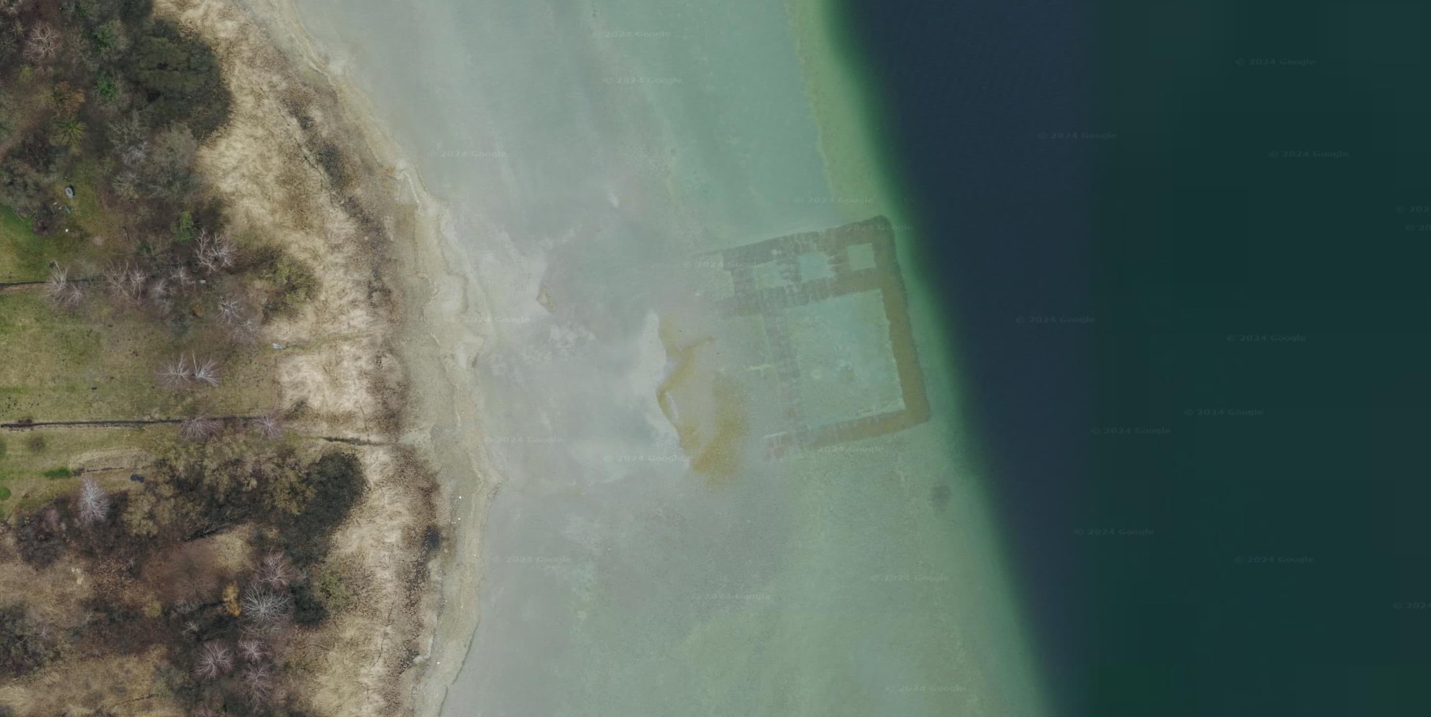 Satellitenbild der Fundstätte Litzelstetten-Krähenhorn